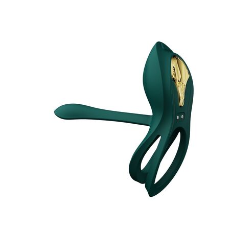 Зеленое эрекционное виброкольцо Bayek с пультом ДУ